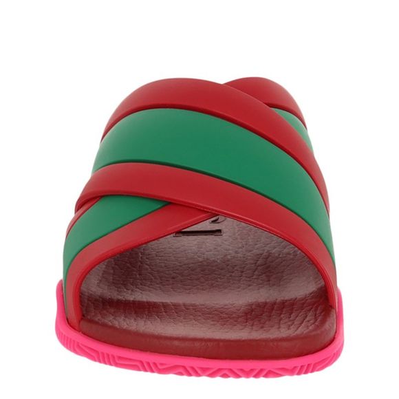 Gucci Rubber Web Striped Sandals - Picture 4 of 6